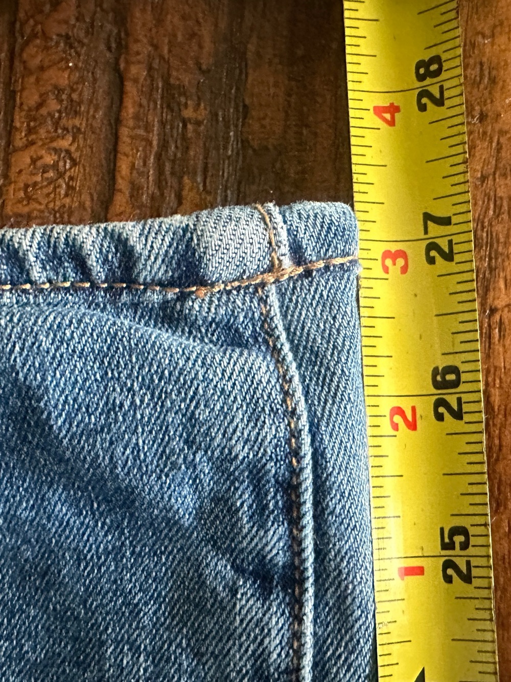 Johnny Was Blue Straight-Leg Jeans with Embroidered Hearts & Peace Motif - Picture 8 of 8